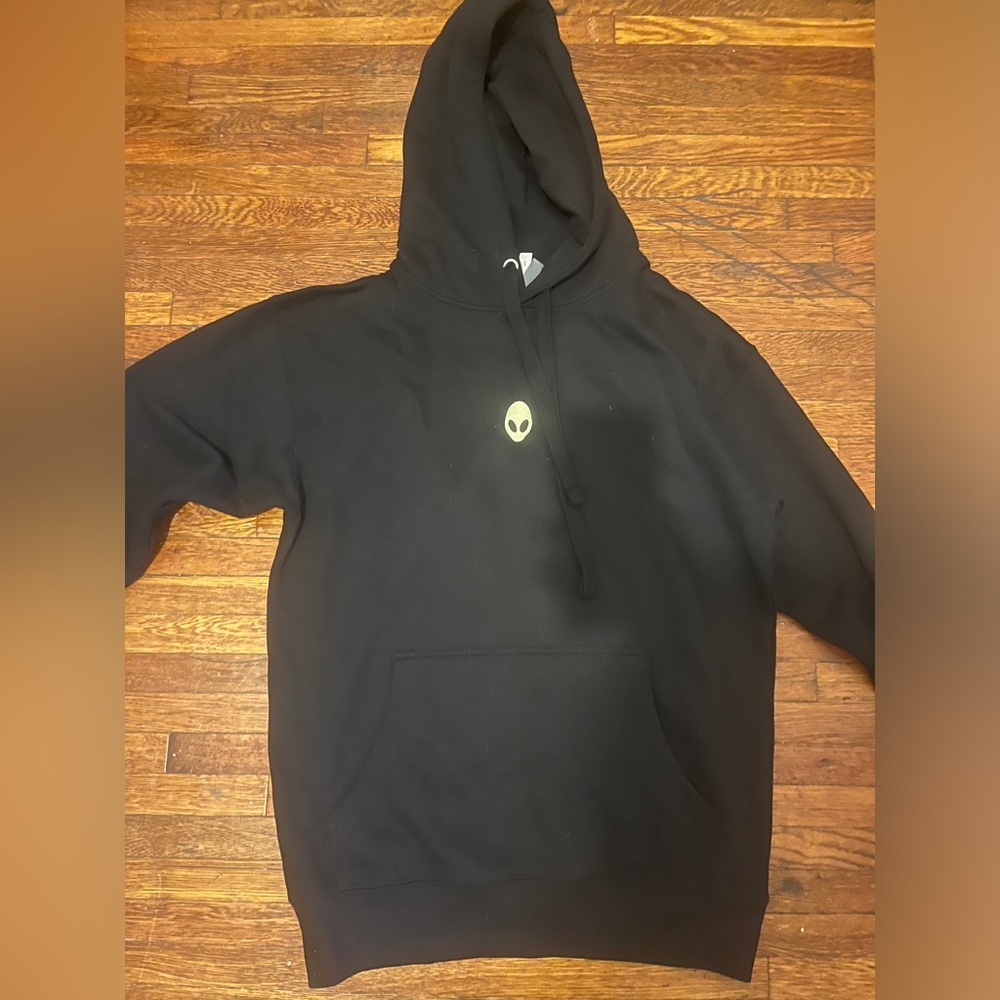 Alíen Black hoodie unisex